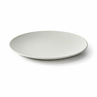 Assiette Moderne en Mélamine Mate Gris Spatial Légère Écologique Sans BPA Compatible Lave-Vaisselle pour Hôtels et Restauration