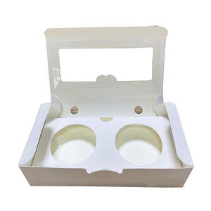 Caja de embalaje de panadería desechable de papel de grado alimenticio con logotipo impreso personalizado para natillas, tartas, <span class=keywords><strong>sushi</strong></span>, comida de bebé, laminación mate en relieve - Product Image 2