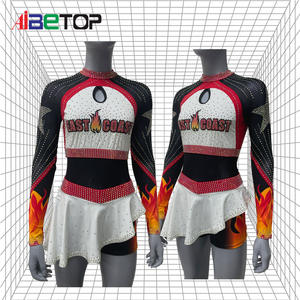 Vestido de animadora y falda de animadora para mujeres y niñas con diamantes de imitación Diseña tu propio atuendo de animadora - Product Image 6