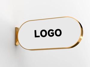 Tablero colgante lateral de pared con publicidad personalizada, letrero montado en círculo, letrero de caja de luz Led de dos lados para Bar, restaurante, letreros de tienda - Product Image 6