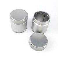 Boîte ronde personnalisée en fer blanc pour la nourriture pour les bonbons thé café poudre Matcha avec couvercle à vis