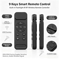 Control Remoto Inteligente IR de 9 Teclas con Linterna Integrada, Fabricación OEM ODM JCXK, Control Remoto Inalámbrico Personalizado de I+D