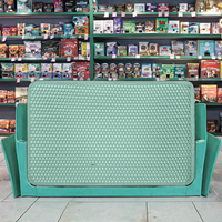 Tapis de litière pour chat en EVA en gros, spécial double couche, antidérapant, résistant à l'usure, anti-débordement, sans poussière, accessoire pour litières pour chat