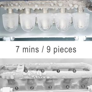 Macchina per il Ghiaccio Portatile Compatta con Produzione Giornaliera di 12 KG e Serbatoio d'Acqua da 1,5L con Finestra Visibile - Product Image 3