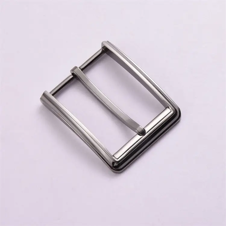 Gun metal color 40mm zinc alloy metal pin buckle belt buckle for men and women