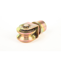 Rueda de puerta plegable giratoria de 360 grados, rodillo de guía de puerta de valla de madera de Metal con rodamientos dobles, polea Universal de 60 mm