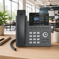 Téléphone IP Grandstream GRP2613 4 lignes, écran couleur LCD 2,8 pouces, Gigabit PoE, VoIP de bureau d'entreprise de qualité opérateur basé sur Linux, 24 numérotés virtuels