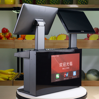 Máquina POS de caja registradora de tienda minorista todo en uno con escáner para pago de restaurantes y supermercados
