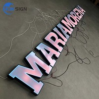 Livraison rapide, directement de l'usine, enseignes électroniques personnalisées, enseigne LED RGB, enseigne à lettres RGB, enseigne lumineuse LED pour extérieur