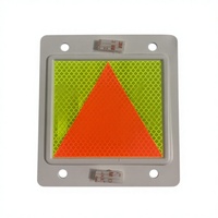 EVEREFLEX Haute visibilité, PMMA de qualité diamant, réfléchissant, certifié CE, auto-adhésif, 9,2 cm x 9,2 cm, triangle/rectangulaire, sécurité routière
