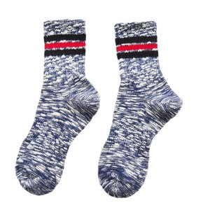 Men's Mid Calf Cotton <b>Socks</b> Light Gray Stripes Warm Autumn Winter Outdoor Sports <b>Socks</b> Size 39-44 - Product Image 5