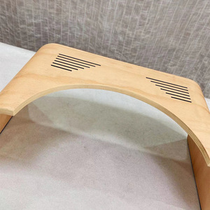 <span class=keywords><strong>Repose</strong></span>-pieds en bois avec trous de ventilation-Tabouret ergonomique pour le bureau et la maison, <span class=keywords><strong>design</strong></span> en bois pour un soutien confortable des jambes - Product Image 2