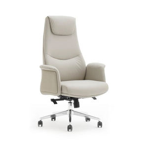 Muebles de oficina blancos, sillas para visitantes, líder, silla de oficina ergonómica ejecutiva giratoria de cuero PU - Product Image 1