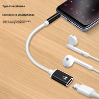 Adaptateur audio analogique en gros : Câble convertisseur 3,5 mm mâle vers USB-C femelle, connecteur d'écouteurs rond vers plat pour téléphone et ordinateur portable