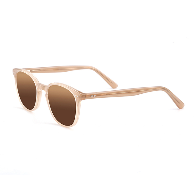 Premium Apricot Oversized Frame Men Women Brown Lens Acetate for Sunglasses