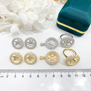 Accessoires en argent pur S925 pour la création de bijoux, pendentifs en or/argent 9312, boucles d'oreilles, ensembles de bijoux tendance - Product Image 3