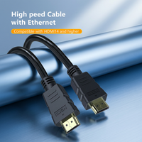 Câble HDMI 4K en gros, Ultra HD 2160p 1080p, 18 Gbps, haute vitesse, avec ARC HDCP 2.2 pour TV, ordinateur portable, projecteur
