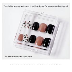 Boîte d'emballage d'<span class=keywords><strong>ongle</strong></span> à pression avec cadre flottant et logo personnalisé pour salon <span class=keywords><strong>de</strong></span> beauté et <span class=keywords><strong>de</strong></span> manucure Boîtes <span class=keywords><strong>de</strong></span> présentation pour <span class=keywords><strong>faux</strong></span> ongles - Product Image 3