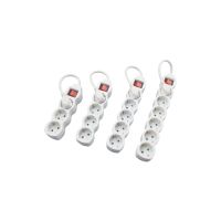 E-SUN Conexión Segura 16A 5 Tomas CE ROHS para Protector de Sobretensión de 250V, Regleta de Enchufes con Interruptor y Extensión para Enchufe Europeo