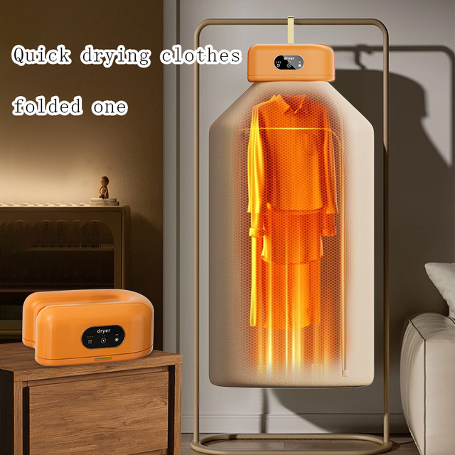 Portable Clothes Dryer Energy Efficient Laundry Drying Machine Easy to Use Foldable Cloth Dryer