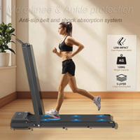 Tapis de marche pliable électrique professionnel de haute qualité avec écran LED portable, mini tapis de course sans test de fréquence cardiaque
