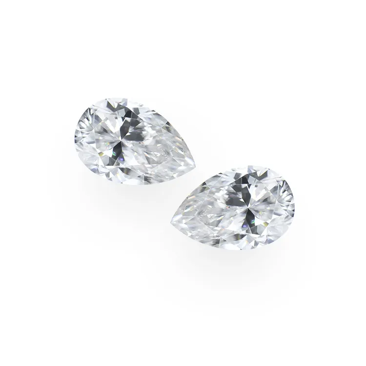 High quality Synthetic diamond pear cut loose moissanite stone price per carat