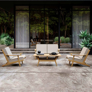 Meubles <span class=keywords><strong>de</strong></span> patio <span class=keywords><strong>de</strong></span> <span class=keywords><strong>jardin</strong></span> en bois massif, rotin, rotin, teck, tapisserie d'ameublement, canapé, ensemble <span class=keywords><strong>de</strong></span> canapés pour hôtels, parcs et extérieurs - Product Image 3