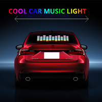 Autocollant d'égaliseur pour pare-brise de voiture, lumière néon EL, activé par le rythme musical, coloré, écologique, pour mise à niveau et personnalisation sonore