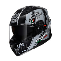 Casque de moto certifié 3C BY-168 en ABS, double visière, design quatre saisons - adapté aux motos et aux véhicules électriques