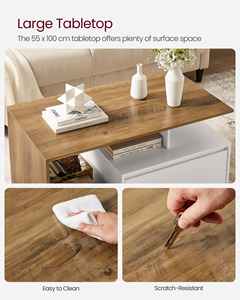 VASAGLE Modern Cocktail <strong>Table</strong> Multi-function <strong>Large</strong> Drawer Centre <strong>Table</strong> <strong>Large</strong> Storage Coffee <strong>Table</strong> - Product Image 3