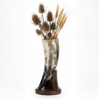 Gobelet à boissons en bois Viking artisanal et durable, support décoratif pour gobelet à hydromel, décoration de table de mariage, bar, thème médiéval
