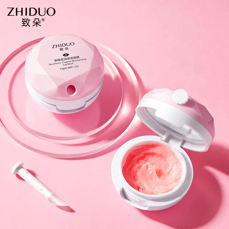 Private label ZHIDUO Moisturizing Lip Mask gently nourishes and hydrates dead skin lip balm