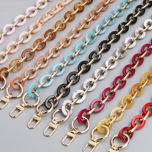 젤리 컬러 도매 투명 플라스틱 아크릴 슬링 메신저 어깨 Crossbody 핸드백 액세서리 가방 체인 스트랩 - Product Image 2