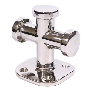 Acier inoxydable 316 Marine Simple Croix Amarrage Bitt Croix <span class=keywords><strong>Bollard</strong></span> Taquet Stanchion Base 140X85mm Taquets D'arrimage Matériel De Bateau - Product Image 5