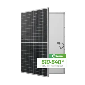 Sunpal Panel surya 520W 540W, Panel surya Topcon Mbb tipe N untuk rumah
