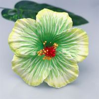 Fleurs d'hibiscus artificielles KN-hf098 en mousse EVA, piques à cheveux et piques d'oreille pour danseuses Hula et fêtes