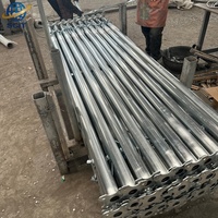 Poteau de soutènement télescopique en acier galvanisé à chaud de haute qualité 1,8-3,2 m pour échafaudage de construction, support réglable