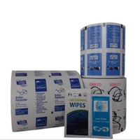Emballage pour lingettes nettoyantes désinfectantes, film en papier aluminium laminé en rouleau jumbo