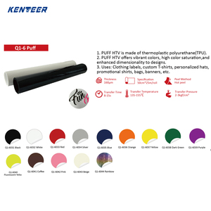Kenteer mẫu miễn phí đông để cắt và vỏ 3D 50cm * 25m HTV bọt thiết kế font chữ Puff truyền nhiệt vinyl phim chuyển giấy & phim - Product Image 6