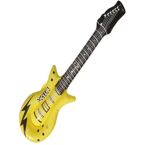 Vente en gros d'enfants fantaisie TPU fête piscine d'eau jouets guitare gonflable