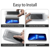 Nouvelle couverture complète Installation en un clic Verre anti-espion pour iPhone 13 12 11 14 Pro Max X XR XS 6 8 7 Plus Protecteurs d'écran de confidentialité