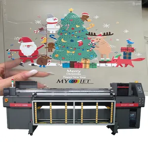 MYJET printer 3d uv inkjet digital 1.8 meter, mesin cetak hibrida multifungsi, plotter format besar L1800 OEM