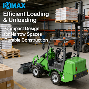 INMAX EV-10 Mini 4X4 Electric Wheel Loader Telescopic Four-Wheel Dumper Mini Excavator Lawnmower for Garden Care Core Motor Pump