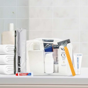 Kit personnalisé hôtel ou kit de commodités Ensemble personnalisable d'essentiels de voyage pour les invités - Product Image 1