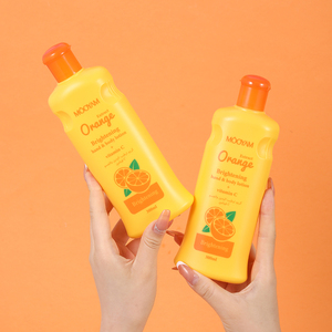 Marque privée 300ml Meilleur végétalien Orange Vitamine C Hydratant Éclaircissant Nourrissant Corps Crème pour les mains Blanchiment de la peau Lotion pour le corps - Product Image 1