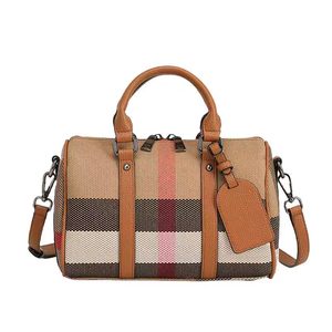 Bolsos de Mensajero Casuales de Lona y Cuero de Alta Calidad 2026, Bolsos a Cuadros para Mujer, Bolso de Hombro de Moda, Bolso de Mano de Gran Capacidad para Mujer - Product Image 5