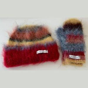 <span class=keywords><strong>Ensemble</strong></span> <span class=keywords><strong>bonnet</strong></span> et moufles en mohair et acrylique rayé pour <span class=keywords><strong>femme</strong></span>, avec logo personnalisé, fabriqué en usine depuis 17 ans, idéal pour l'hiver - Product Image 3