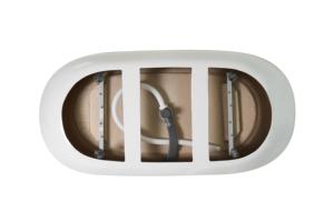 Lớn tùy chỉnh kích thước hình bầu dục hình dạng bề mặt rắn nhựa acrylic bồn tắm freestanding bồn tắm Matte Acrylic bồn tắm freestanding - Product Image 5