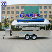 CAMPTRL Restaurant mobile, bar à bubble tea, bar à café, camion de vente de glaces, remorques de vente de nourriture entièrement équipées, camion de nourriture pour pizzas, tacos, hamburgers