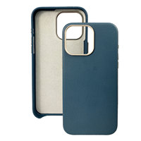 Étui de téléphone portable élégant bleu-vert pour iPhone 13 Pro Max / 16 / 14 / 15 / 17, anti-rayures, avec cadre de protection renforcé pour l'appareil photo, vente en gros disponible